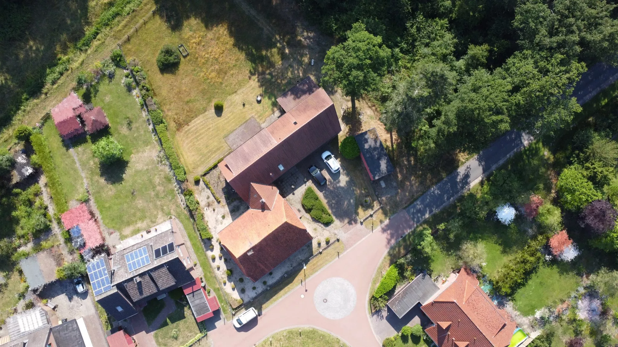 000KurzLuftaufnahme Immobilienangebot - Martfeld - Alle - Alles unter einem Dach, direkt am Wald! Mehrgenerationen-/Zweifamilienhau