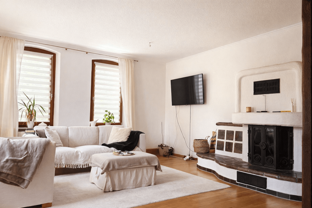 Immobilienangebot - Schwarme - Alle - Extravagantes Wohnen wie im eigenen Haus: 277 m² im Fachwerkhaus mit Wintergarten und Kamin in Schwarme