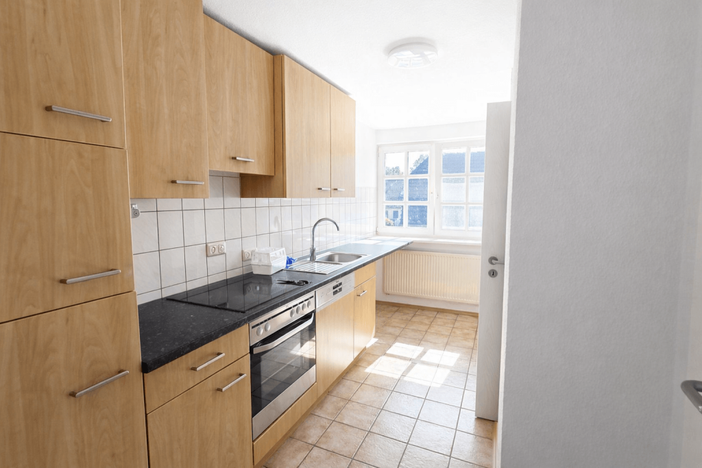 Immobilienangebot - Bruchhausen-Vilsen - Alle - Moderne 3-Zimmer-Maisonettewohnung mit 89 m², eigenem Eingang und Gartenecke im Ortskern von Vilsen